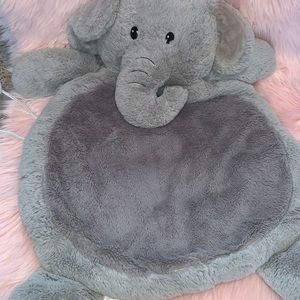 Elephant plush play mat